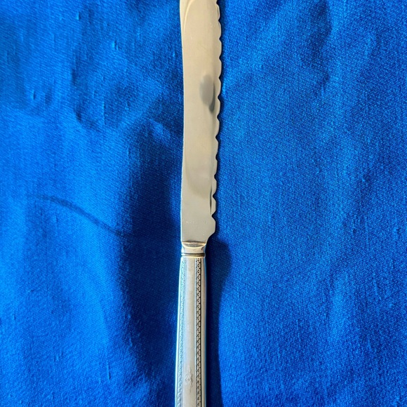 Wm A Rogers Silverplate Flatware BERKELEY Serrated Bread Knife 1929 "A" Monogram - Picture 7 of 9